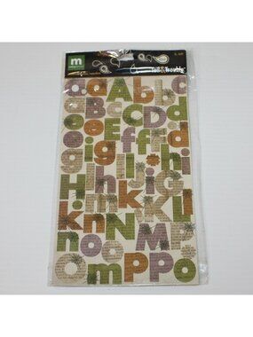 Making Memories Toil & Trouble 105pc Alpha Stickers Halloween Alphabet Letters